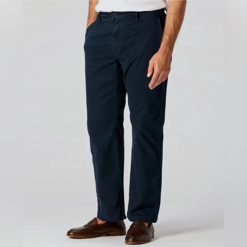 Flint & Tinder Huckberry Men's Dark Navy 365 Chino Pants Classic Fit Size 32x32